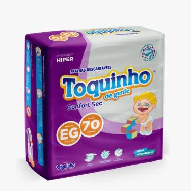 Imagem de Fralda Descartável Infantil Toquinho De Gente Premium Barato G 80 Unid