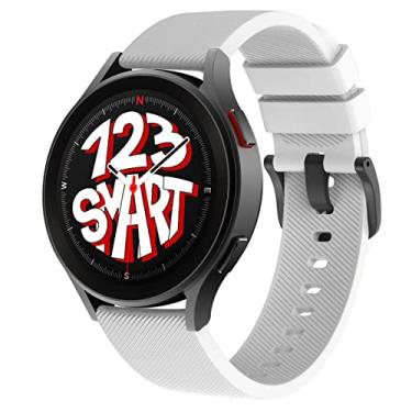 Imagem de Pulseira de Silicone com Fecho Preto Marca 123Smart Compatível com Galaxy Watch 4 / Watch 5 Watch 6 / Watch 7 /Watch5 Pro R900 R910 R920 R905 R915 R925 40mm 44mm 45mm