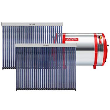 Imagem de Aquecedor Solar 1000 L Inox 316 baixa pressão nível + 2 Coletor a vácuo 30 tubos Komeco