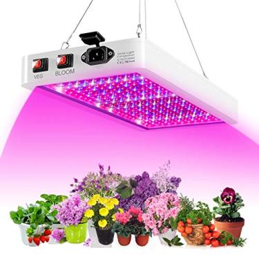 Imagem de Tingpai 1000W LED Grow Light pa plantas de interior 216 LEDs Full Spectrum Veg e Bloom Dual Switch IP65 à prova d 'água Lâmpadas de cultivo de plantas suspensas pa mudas Flores com efeito de estufa