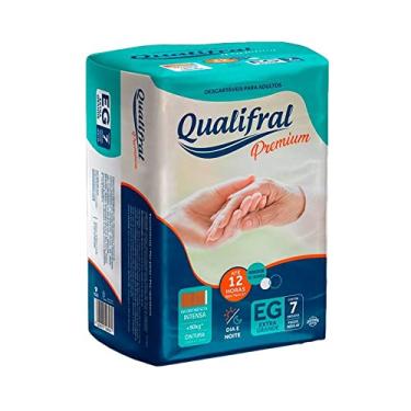 Imagem de Fralda Geriátrica Qualifral Premium EG 7 Unidades