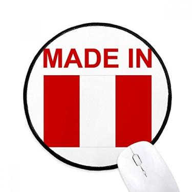 Imagem de Feito no Peru Country Love Mouse Pad Desktop Office Tapete redondo para computador