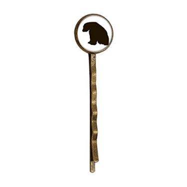 Imagem de Chapéu de cabelo preto com estampa de animal de urso polar retrô de metal