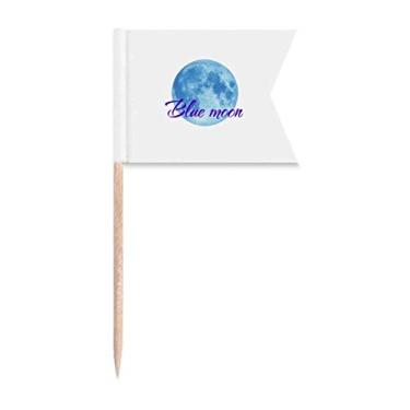 Imagem de Bandeiras de palito de dente anormal comum para cultura em língua inglesa, marcação de rotulagem para bolo de festa, comida e queijos