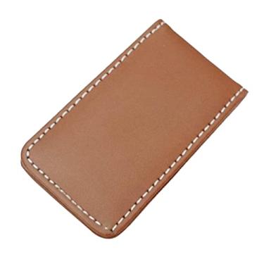 Imagem de Vaveren Carteira de cartão de dólar clipe, marrom_80x46x8mm