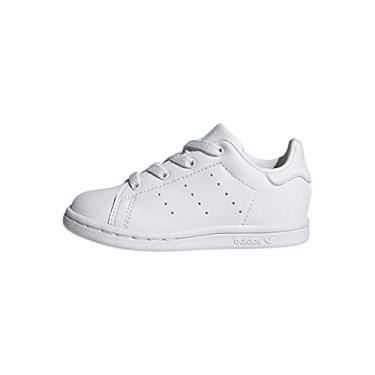 Imagem de adidas Originals Tênis infantil unissex Stan Smith (End Plastic Waste), Branco/nuvem branca/nuvem branca, 5 Toddler
