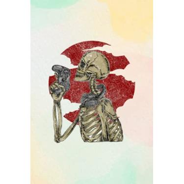 Imagem de Prayer List Notebook Gamer Skeleton Skull Graphic Video Game Players