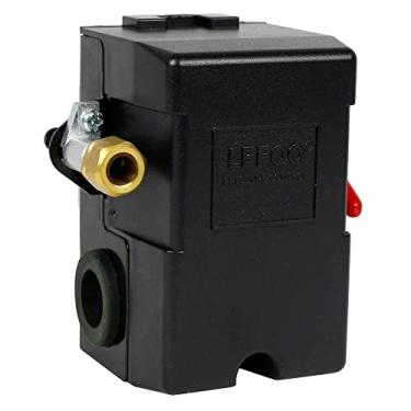 Imagem de Interruptor de pressão para compressor de ar 95-125 psi porta única resistente 26A substitui Hubbell Furnas Square D Siemens Sears DEWALT Craftsman Black Max Jenny Black and Decker