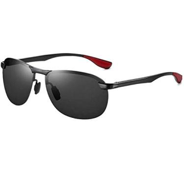 Imagem de Oculos de Sol Masculino Quadrado de Aluminio Esporte com Proteção Uv400 AORON 4302 (C1)