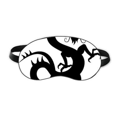 Imagem de Contorno de dragão chinês, padrão chinês, protetor de olhos macio para noite