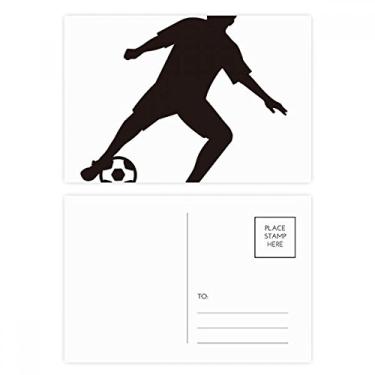 Imagem de Conjunto de cartões postais de futebol americano esportivo de aniversário, cartão de agradecimento