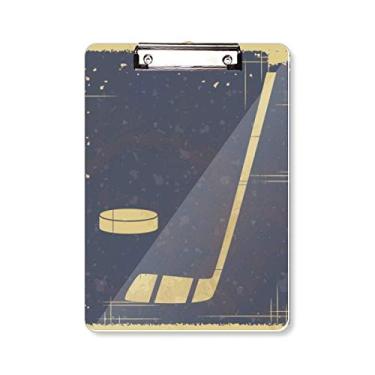 Imagem de Prancheta de prancheta com estampa azul para ilustração esportiva Golf A4