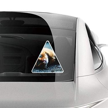 Imagem de DIYthinker Adesivo de carro com foto de gato olho azul puro animal para motocicleta bicicleta bagagem decalque