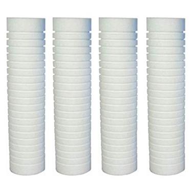 Imagem de Kit de Filtro de Água VIROAZAR 4 Unidades Refil Polipropileno Para Caixa D'água Poe 10