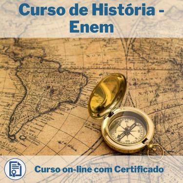 Imagem de Curso Online em videoaula de História - Enem com Certificado + 2 brindes