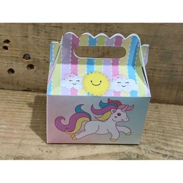 Imagem de Kit 10 caixinhas lembrancinhas unicornio