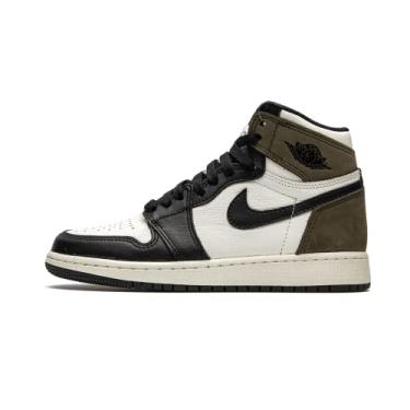 Imagem de Nike Tênis unissex infantil Air Jordan 1 Retro High Og, Sail/Dark Mocha-preto-preto, 16