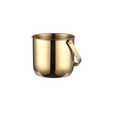 Imagem de Balde de gelo de aço inoxidável, champanhes, vinho, cerveja, vinho, bar, baldes de festa com alça barwares engrossar cubos de gelo recipiente refrigeradores de gelo