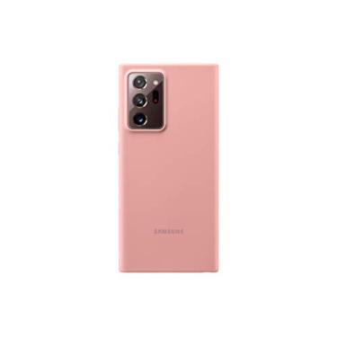 Imagem de SAMSUNG Capa para Galaxy Note20 Ultra 5G, capa protetora traseira de silicone - marrom (versão dos EUA) (EF-PN985TAEGUS)