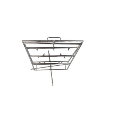 Imagem de Espeto para costela fogo de chão - INOX  -50X65CM - base em X 