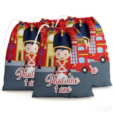 Imagem de Sacolinhas Surpresa Personalizada Tecido Soldadinho de Chumbo (Sacolinhas 15x20, Unidades, 30)