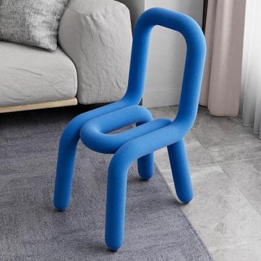 Imagem de Cadeira de escritório sem braços, cadeira de vaidade para sala de maquiagem, banco de toucador com encosto, cadeira de banco para quarto, sala de estudo, B, tamanho único