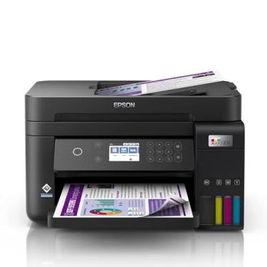 Imagem de EPSON Multifuncional EcoTank L6270 - Tanque de Tinta Colorida, Wi-Fi Direct, Ethernet, Frente e Verso Automático, ADF, Bivolt, Preto