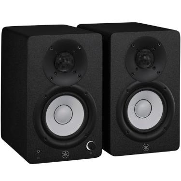 Imagem de Par de Monitores de Estúdio Near Field Yamaha HS4 Bass-Reflex de 2 Vias Amplificador Classe D Preto
