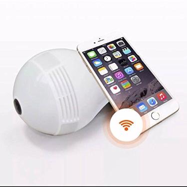 Imagem de Camera Lampada Alta Definicao 360 Panoramica Espia Wifi Ip Seguraca Vr V380