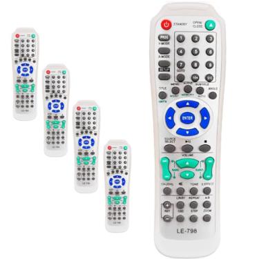 Imagem de Kit 5 Controle Remoto Compatível com Philco DVD Home Theater