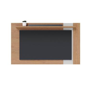 Imagem de Painel para TV até 70" Extensivo Colibri Leme 1 Prateleira Freijo/Off White Matte SE