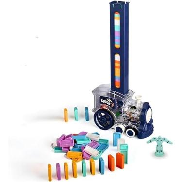 Imagem de Trem Dominó Colorido Com Som e Iluminação Para Crianças - YODHE