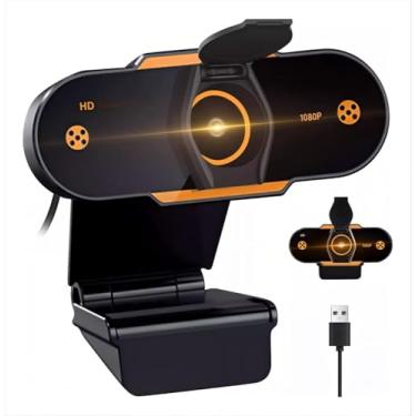 Imagem de Webcam Full HD com Microfone Embutido para Chamadas e Gravações em Video Widescreen 1080p, Câmera USB para Webcam