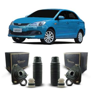 Imagem de Par Kit Batente Suspensão Dianteira Chery Celer 2012 A 2017 - Tenacity