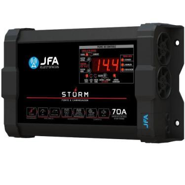 Imagem de Fonte Automotiva Jfa Storm 70a Bivolt Com Medidor Cca E Sci