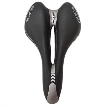 Imagem de Banco Selim Super Confortável Vazado Fino Bicicleta Bike Mtb Speed GTA