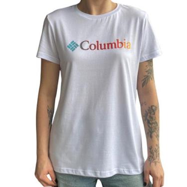 Imagem de Camiseta Columbia Feminina Sun Trek Graphic II , G, Branco