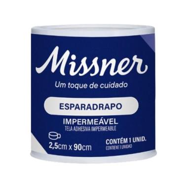 Imagem de Esparadrapo Impermeável Branco 2,5cm X 90cm - Missner
