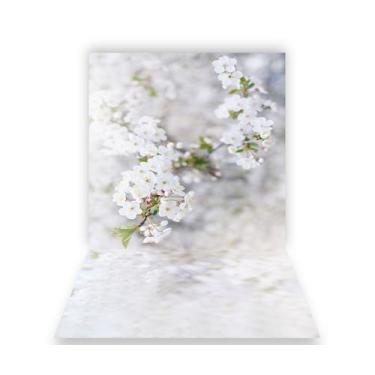 Imagem de Fundo Fotográfico 1,50 X 2,70 - Gestante Flores Cerejeira Branca 081 -