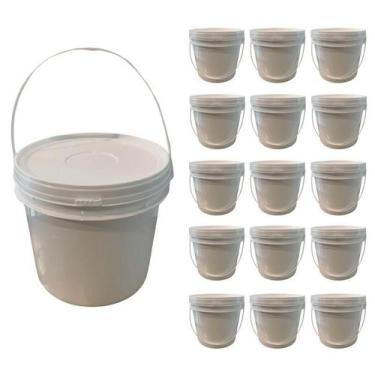 Imagem de Balde Para Diesel 2.2L Branco 15 Pçs - Nastripack