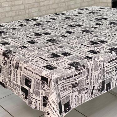 Imagem de Toalha de Mesa Retangular Para 6 Lugares Estampada Jacquard 1,40 x 2,2