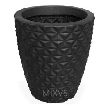 Imagem de Vaso De Planta Polietileno Jardim Varanda Alt 29cm Redondo - Flor Imp,