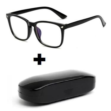 Imagem de Óculos Anti Luz Azul Sem Grau Descanso Para Computador Masculino e Fem