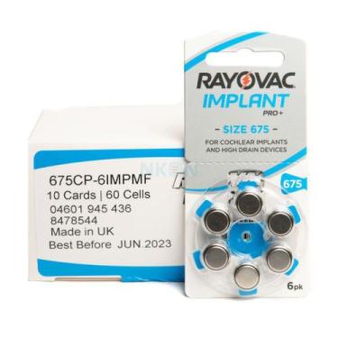 Imagem de Bateria Auditiva Implante Coclear Pro 675 Rayovac