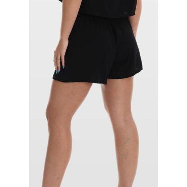 Imagem de Short Cintura Alta Básico Feminino Verão Curto Bolso Preto - Fristyle,