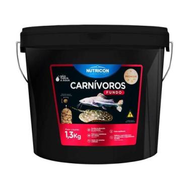 Imagem de Ração Carnívoros Fundo Nutricon com Alho para Peixes - 1,3kg - Nutrico