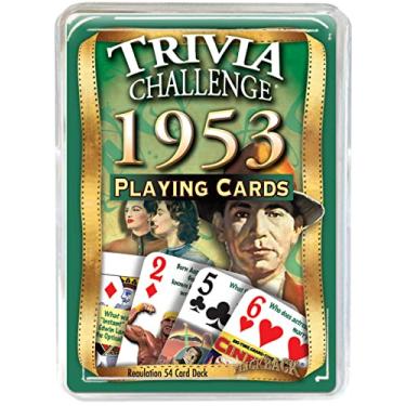 Imagem de Flickback Media, Inc. Cartas de baralho Trivia 1953: Ótimo aniversário