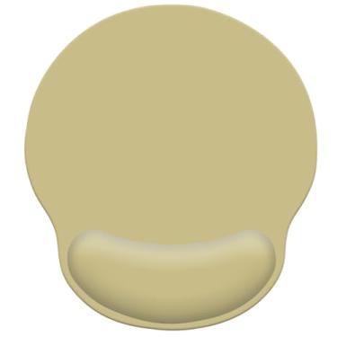 Imagem de Mouse pad ergonômico com suporte de pulso de espuma de memória, mouse pads confortáveis com superfície lisa de descanso de pulso, mousepad para alívio da dor com base de poliuretano antiderrapante