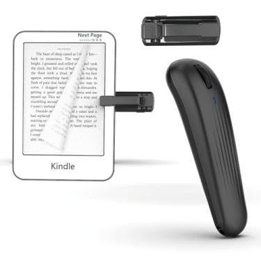 Imagem de Virador de página de controle remoto para e-books Kindle Paperwhite Oasis Kobo, controle remoto de rolagem sem fio com luz para iPhone, iPad, Android Ebook Page Turn, gravação de vídeo da câmera,