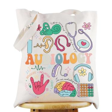 Imagem de G2TUP Bolsa de ombro Audiologist Appreciation Gifts Audiology Shoulder Bag Audiologist Merch, Audiology Tg, Large